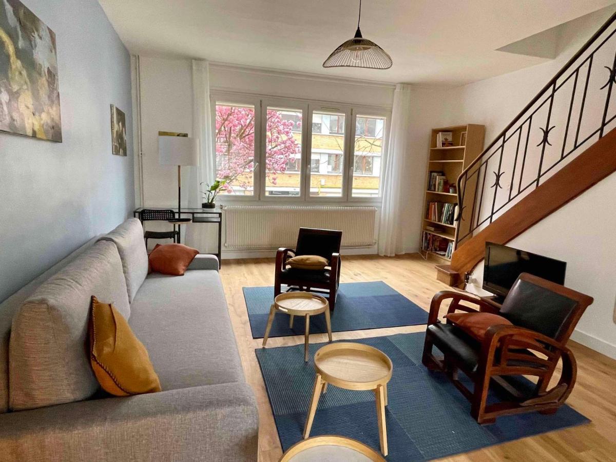 فيلا La Chambre Jaune Maison Avec Grande Terrasse Et Garage Prive ليل المظهر الخارجي الصورة